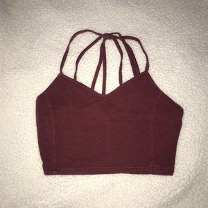Maroon Crop Top